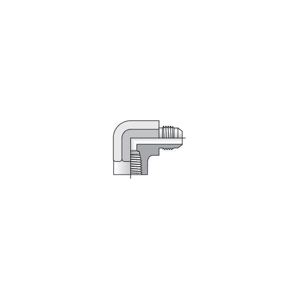 Parker Triple-Lok 37 Deg Flare 90 Deg Elbow Male JIC to Male Pipe CTX 12 CTX-SS - main